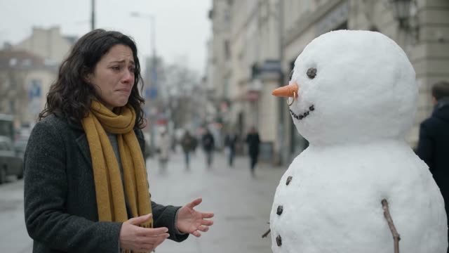 Saffron pleads with snowman preview