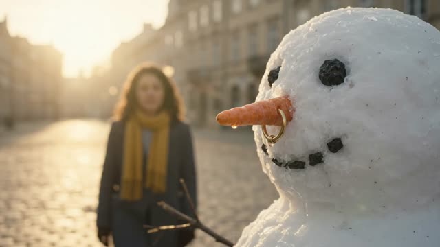 Melting snowman preview